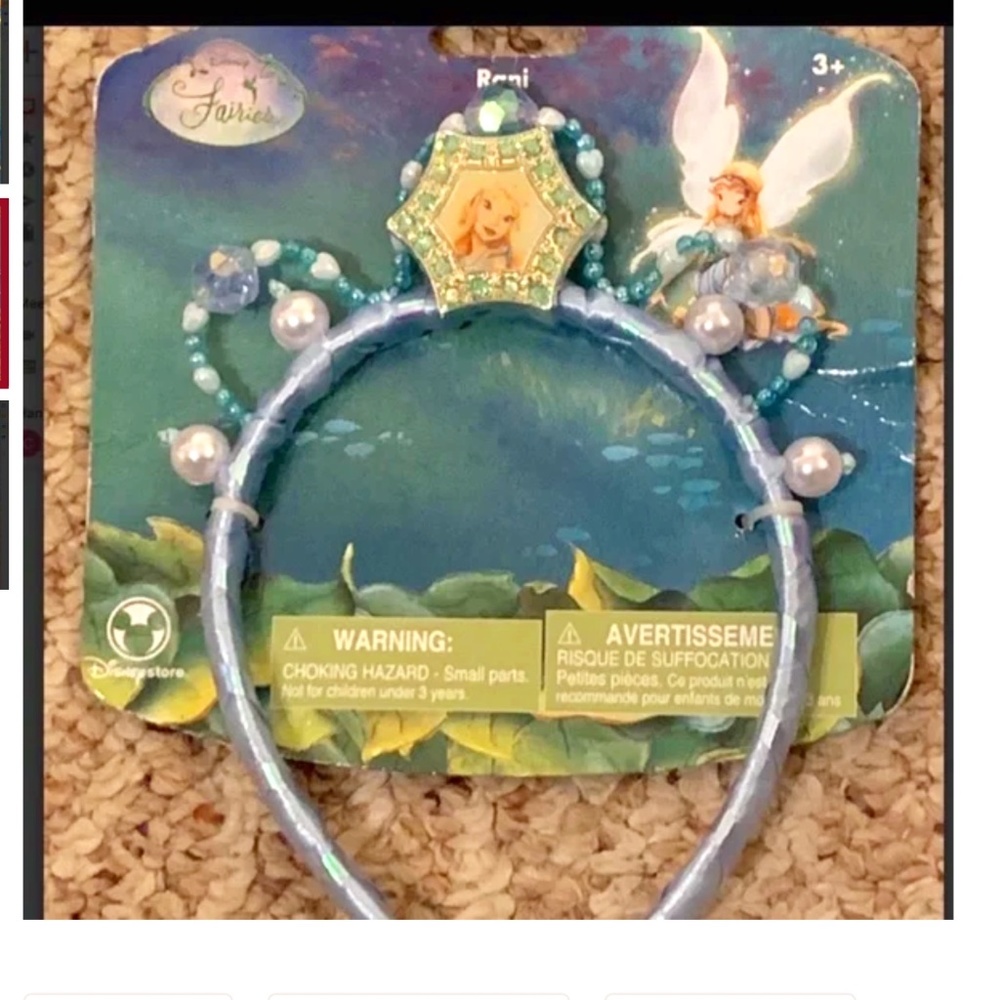 RARE Pixie Hollow Disney Tinkerbell friend tiara